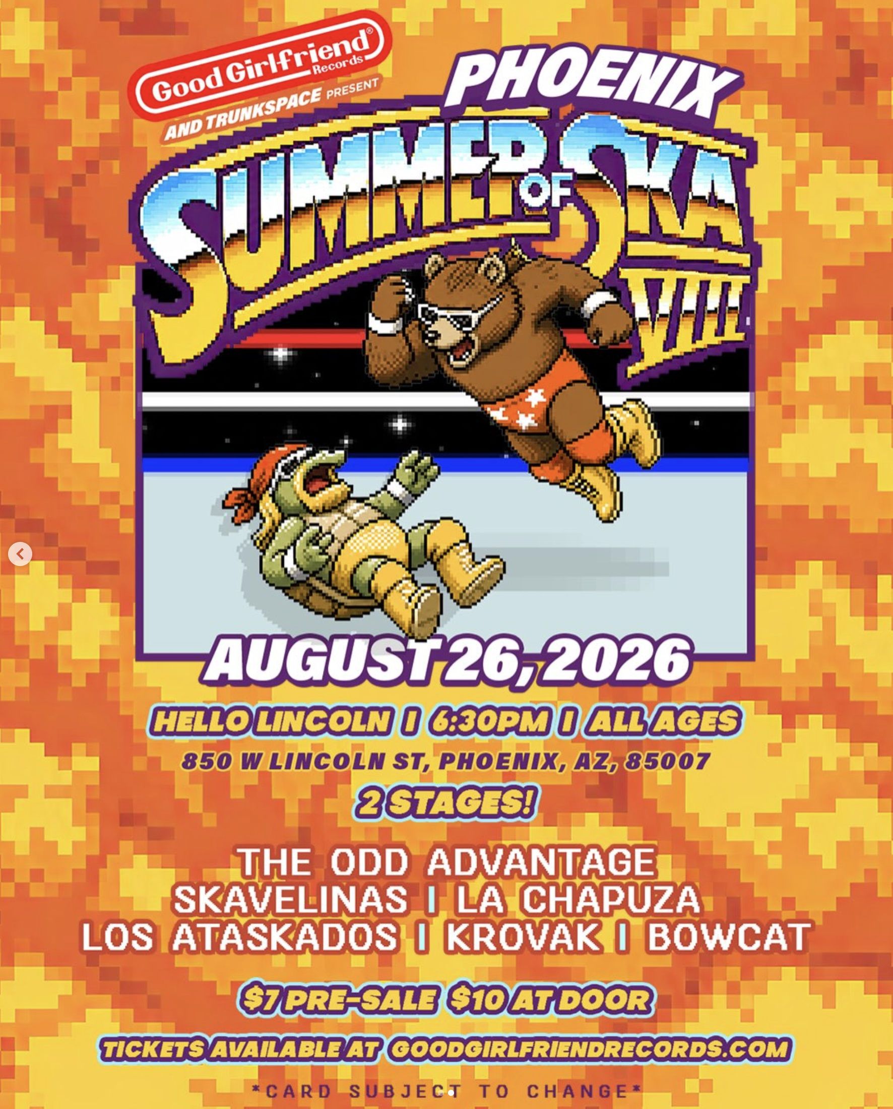 Poster for Summer of Ska VIII